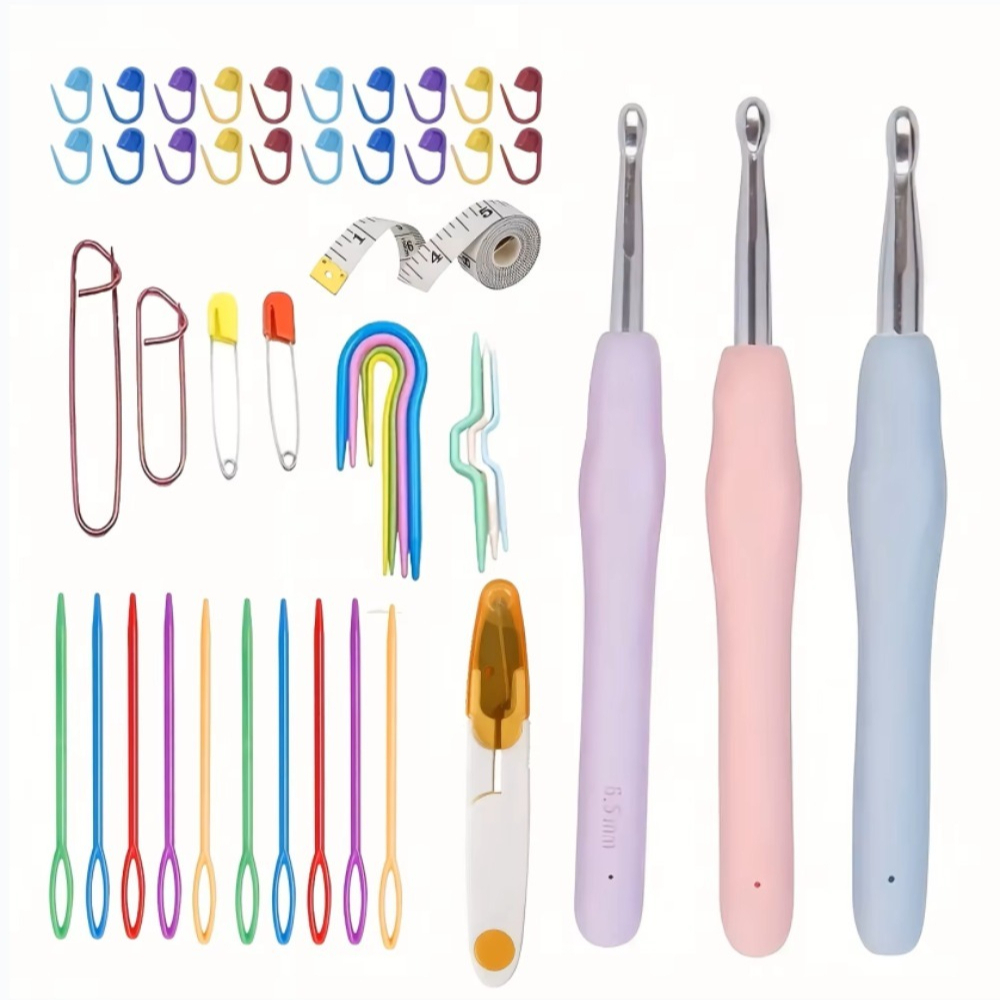 Fishing Hook Size - Set di Ferri da Uncinetto Ergonomici