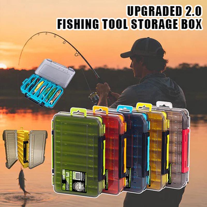 Fishing Hook Box - Scatola porta attrezzi compatta a doppio
