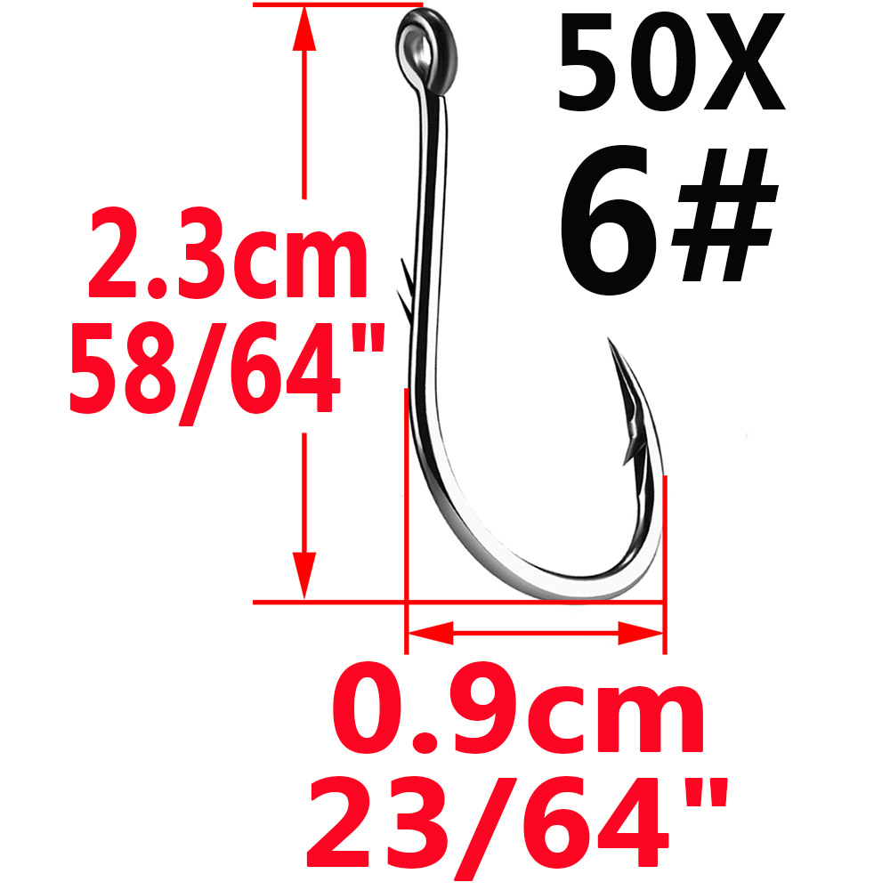 50pcs Iseama Circle Carp Eyed  - Fishing Hook Assortment recensione e prezzo