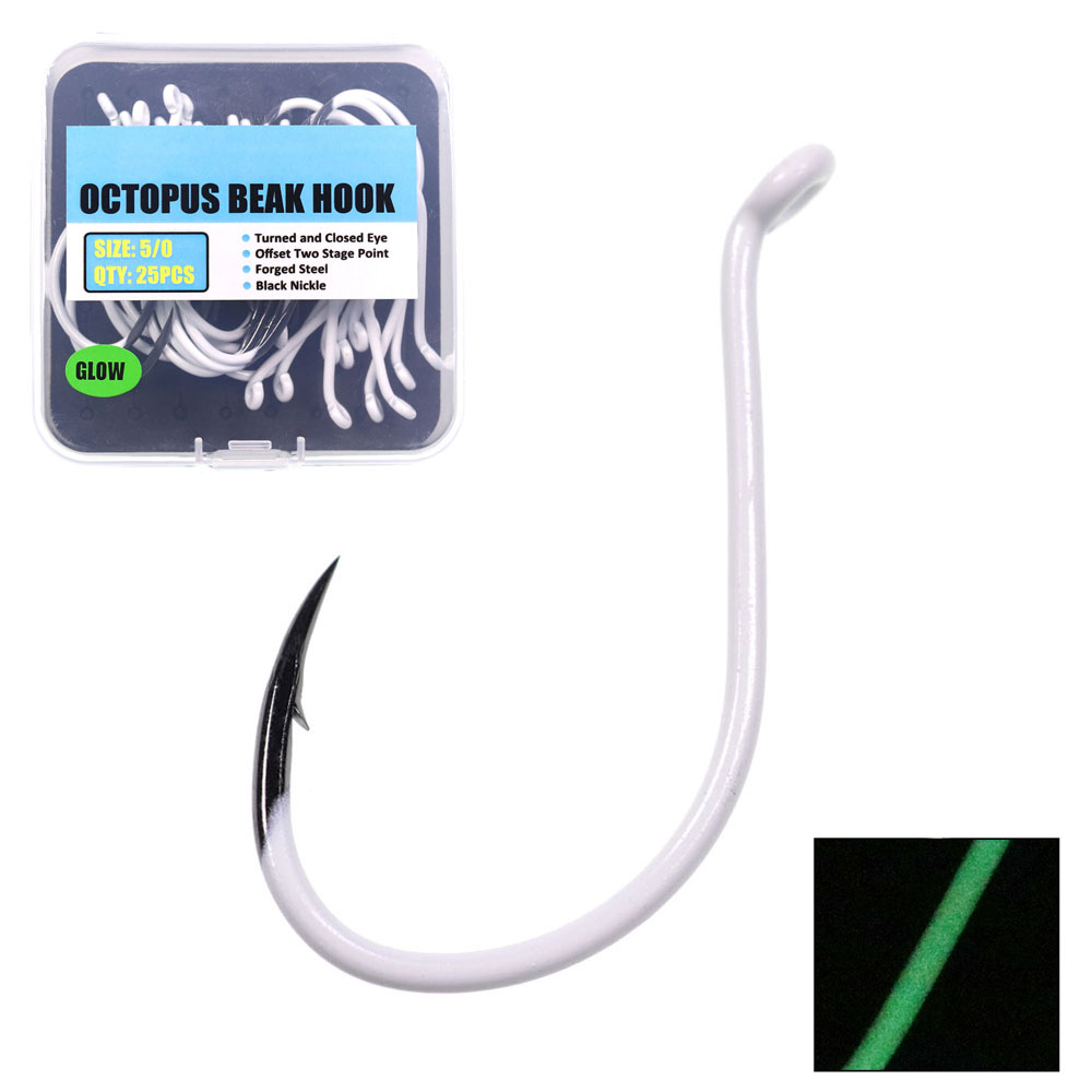 25 pz/scatola Luminoso In Acci - Fishing Hook Offset recensione e prezzo